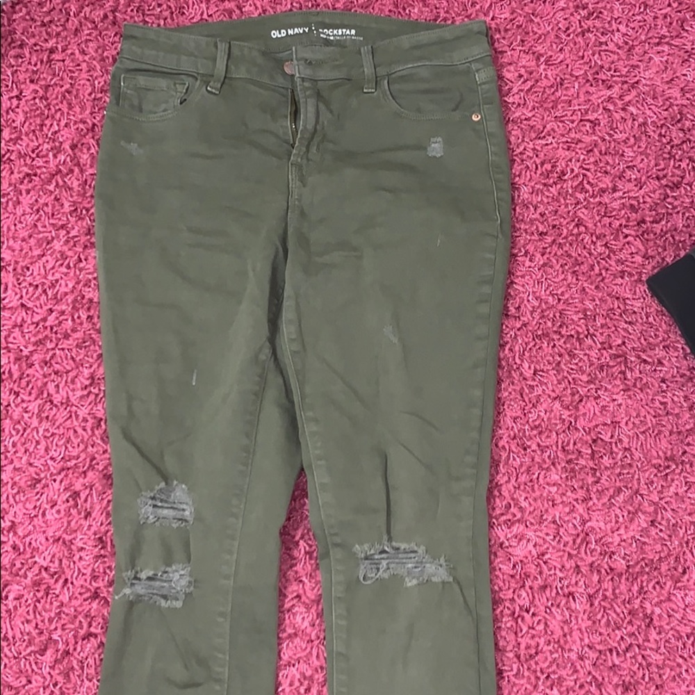 army green jeans